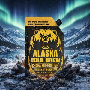 10 oz Pouch Alaska Cold Brew Coffee + Chaga Mushroom-Original